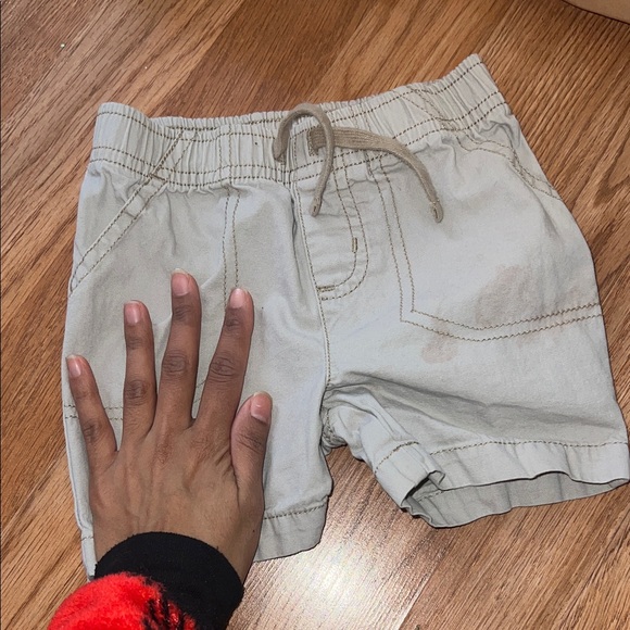 Kids Tan Drawstring Shorts - Picture 6 of 8